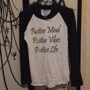 Girls Long Hoodie TShirt On Fire